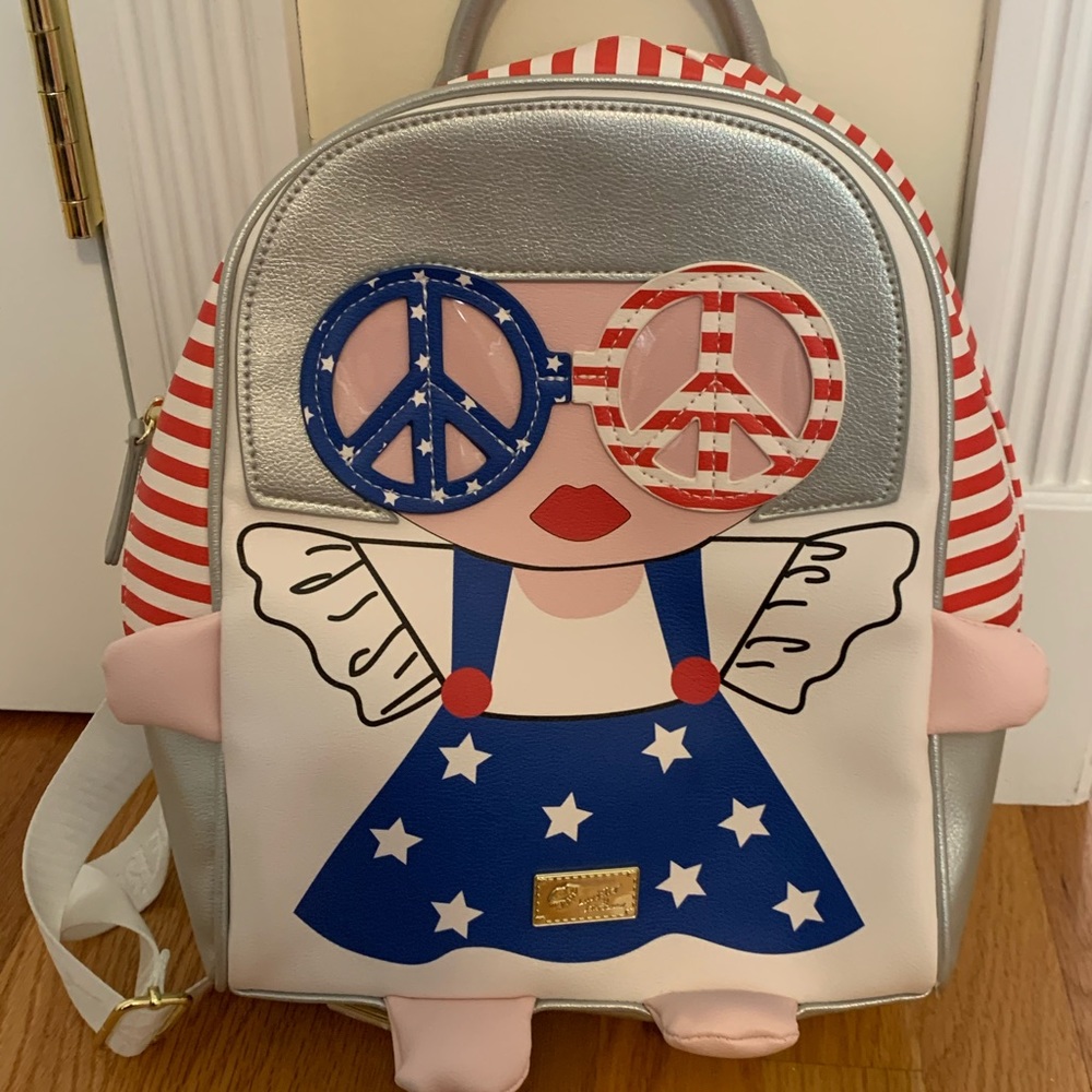 Betsey Johnson Patriotic/4thJuly Backpack Like New